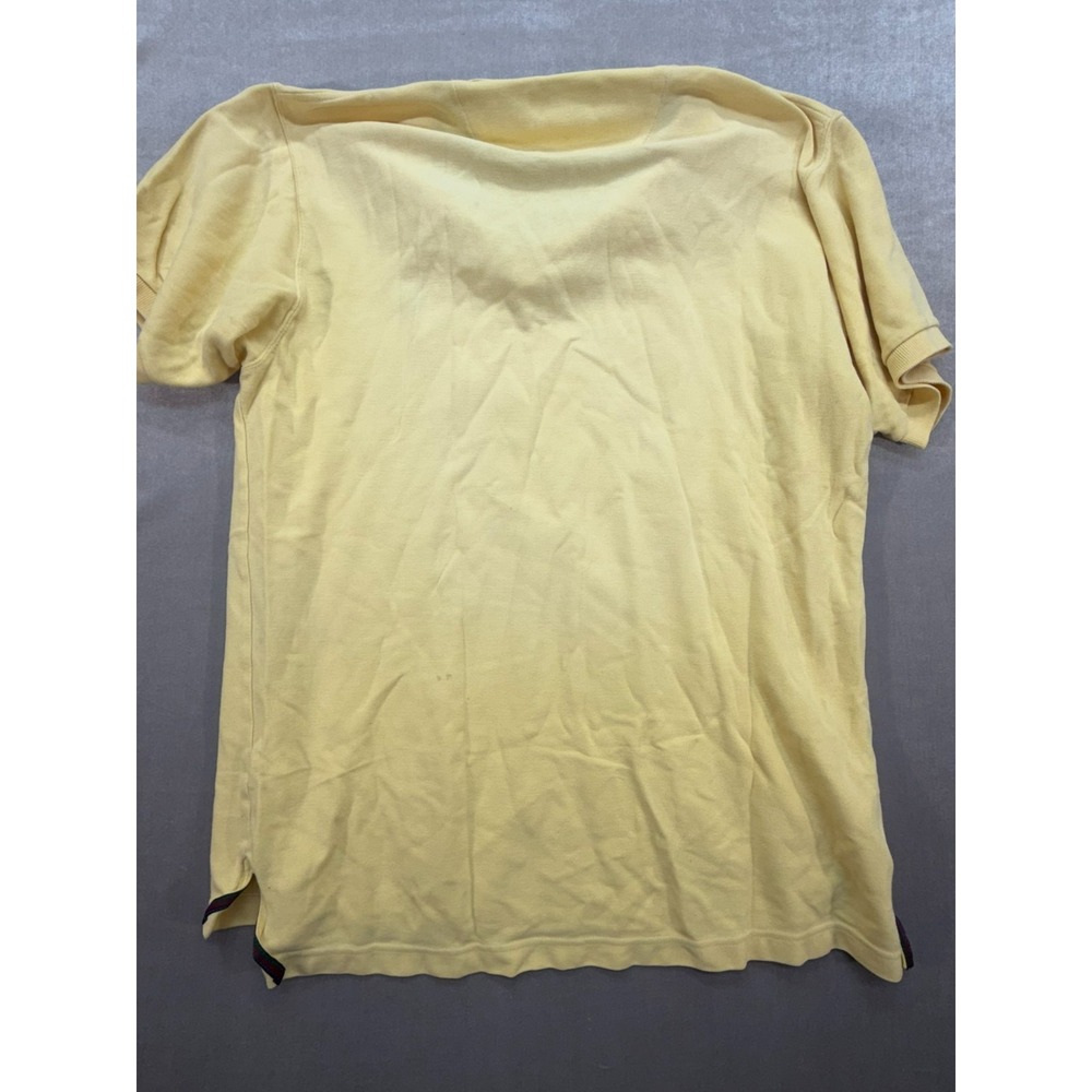 Chaps Ralph Lauren Yellow Polo Shirt Logo Size Large - Picture 11 of 14